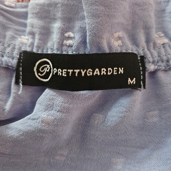 PrettyGarden Light Blue Swiss Dot Ruffle Dress - Size Medium 💙 - Picture 8 of 10